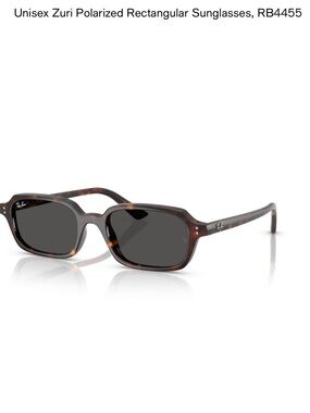 Ray-Ban Unisex Zuri Polarized Rectangular Sunglasses